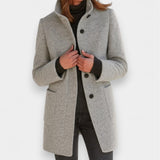 Nela - Cappotto elegante con colletto alto