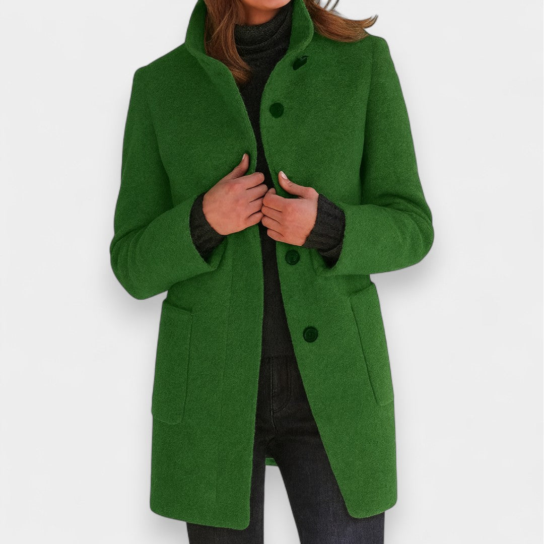 Nela - Cappotto elegante con colletto alto