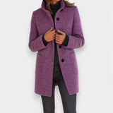 Nela - Cappotto elegante con colletto alto