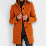 Nela - Cappotto elegante con colletto alto