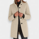 Nela - Cappotto elegante con colletto alto