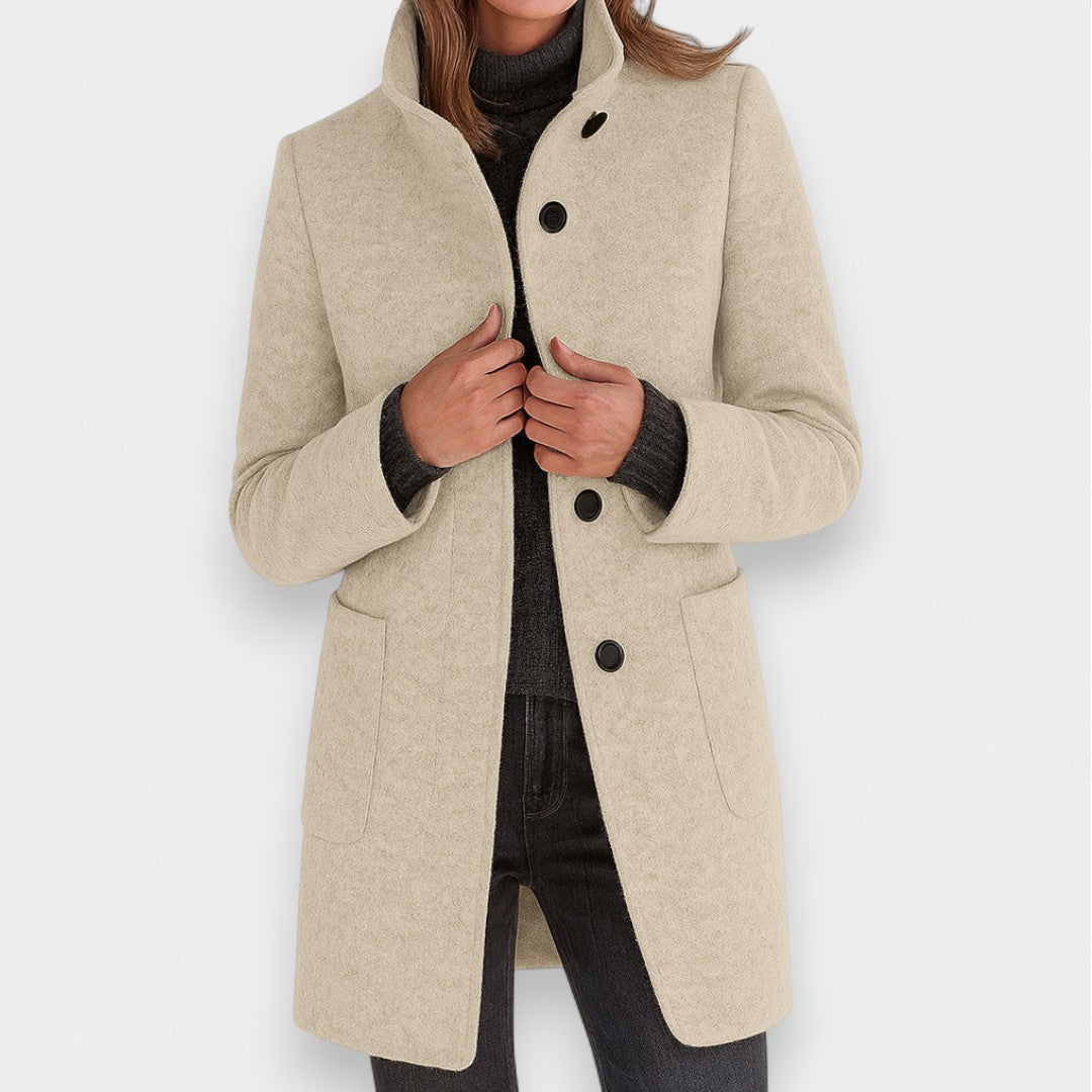Nela - Cappotto elegante con colletto alto