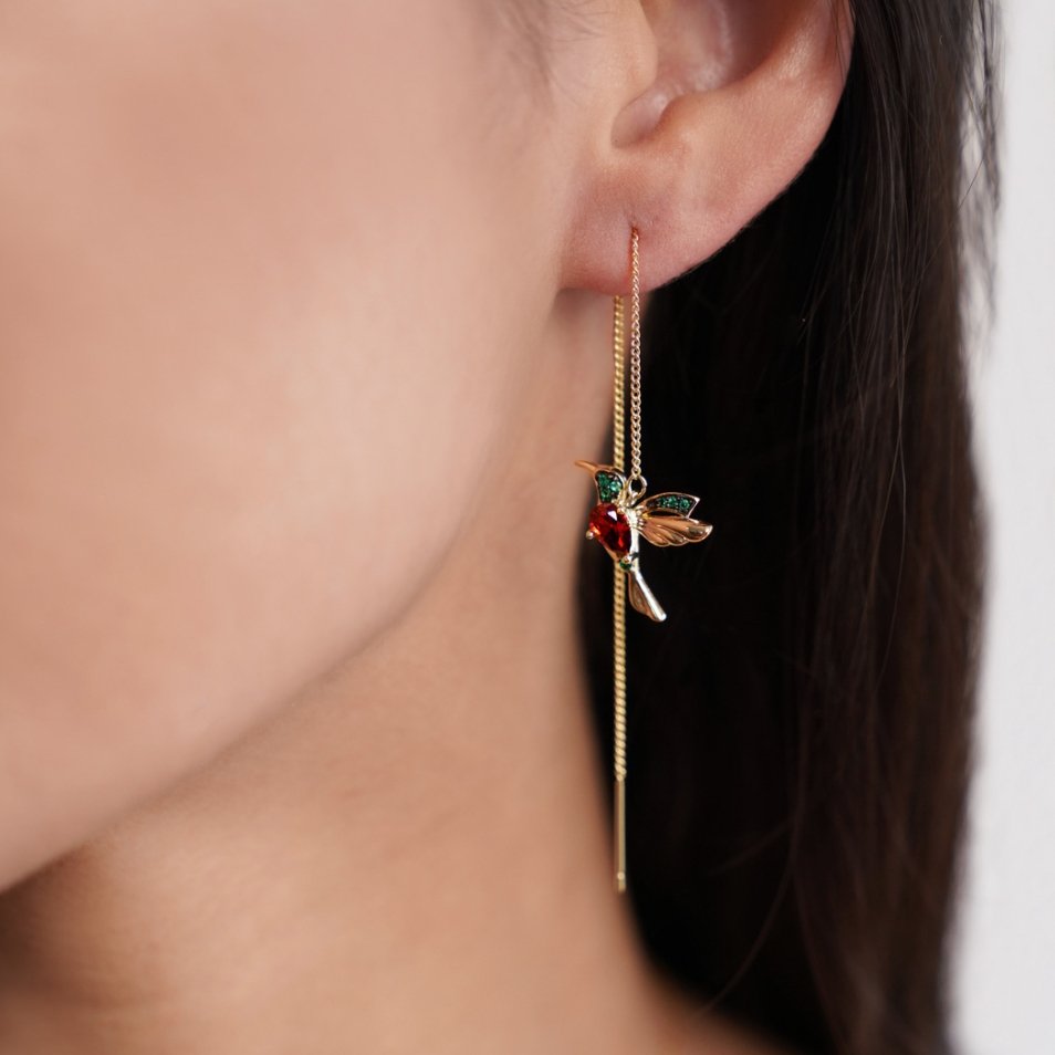 Danyel - Orecchini con nappine Hummingbird