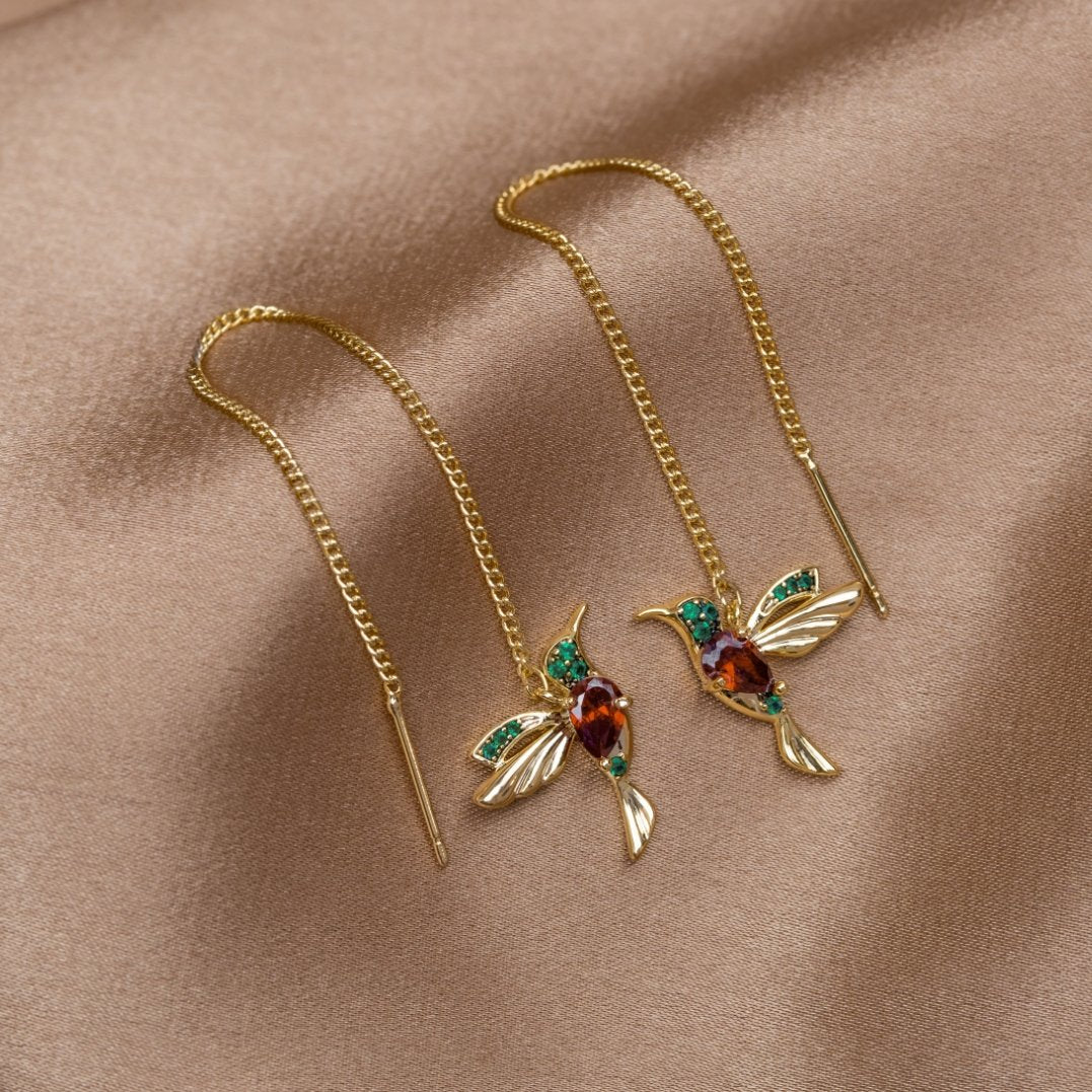 Danyel - Orecchini con nappine Hummingbird