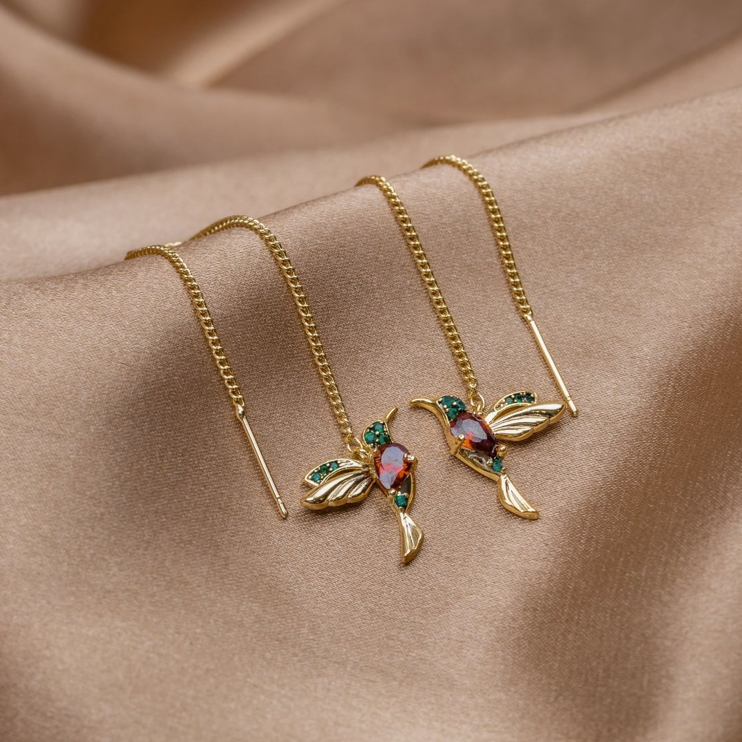 Danyel - Orecchini con nappine Hummingbird