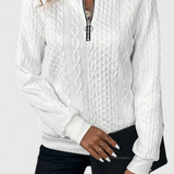 Paola | Maglione in Maglia Zip Morbido