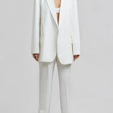 Sofia | Blazer Oversized Clean-Line Bianco