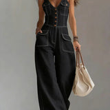 Octavie | Tuta in denim ampia