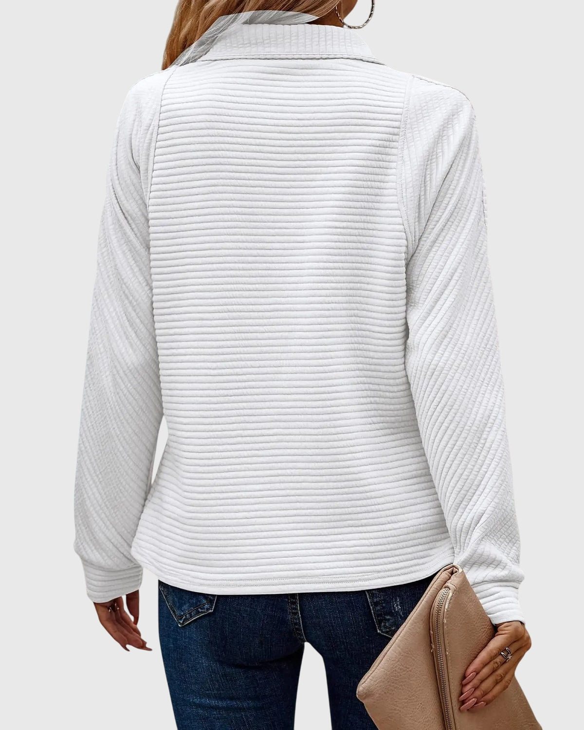 Christine | Maglione elegante a mezza zip