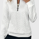 Paola | Maglione in Maglia Zip Morbido