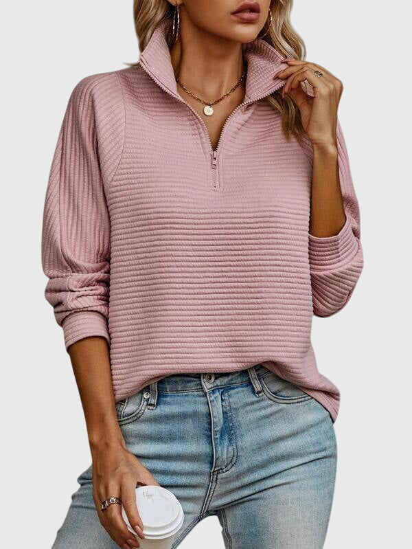 Christine | Maglione elegante a mezza zip