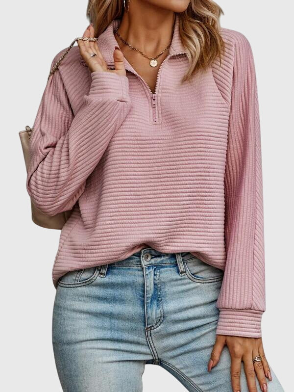 Christine | Maglione elegante a mezza zip