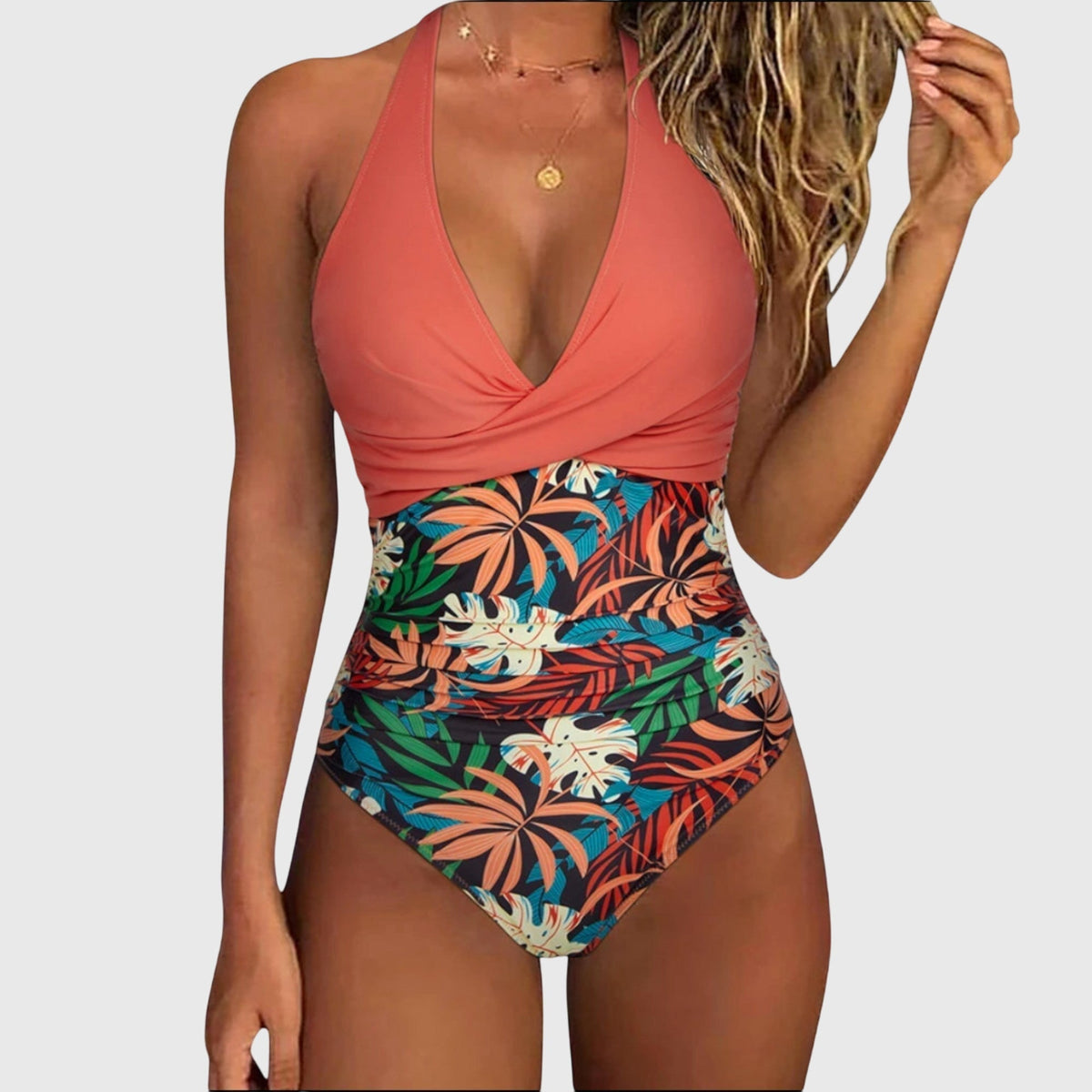 Émilie | Costume da bagno intero elegante con scollatura a V