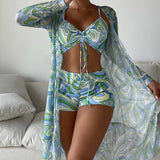 Laluna® | Bikini tre pezzi con stampa