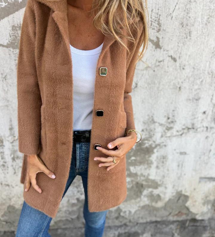 Cristina - Giacca Lunga Elegante per il Quotidiano