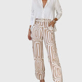 Emilia | Pantaloni Eleganti con Blusa e Cintura Inclusi