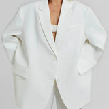 Sofia | Blazer Oversized Clean-Line Bianco