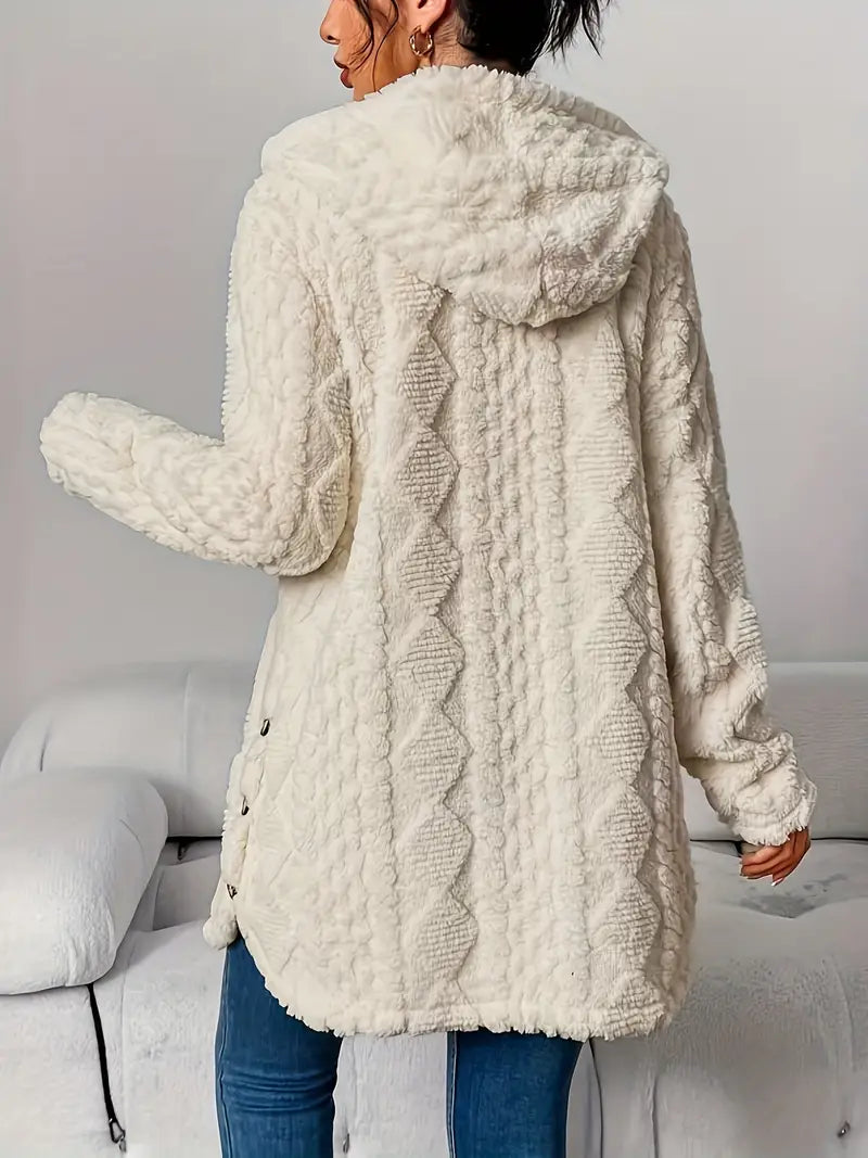 ANGELA™ | CARDIGAN CON CAPPUCCIO