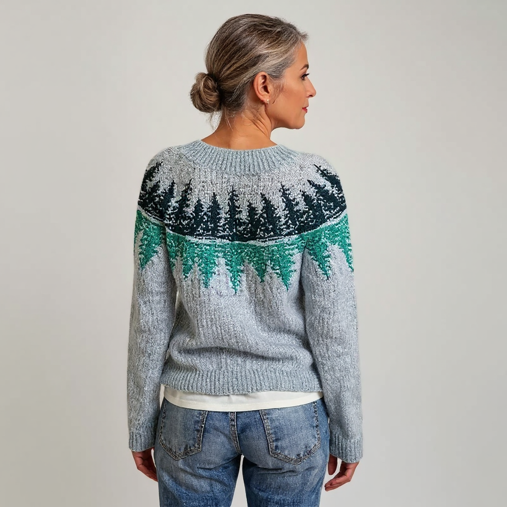Maglione Jacquard Rétro