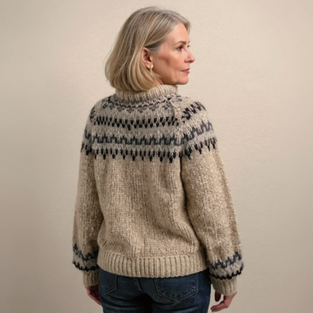 Maglione Jacquard Rétro