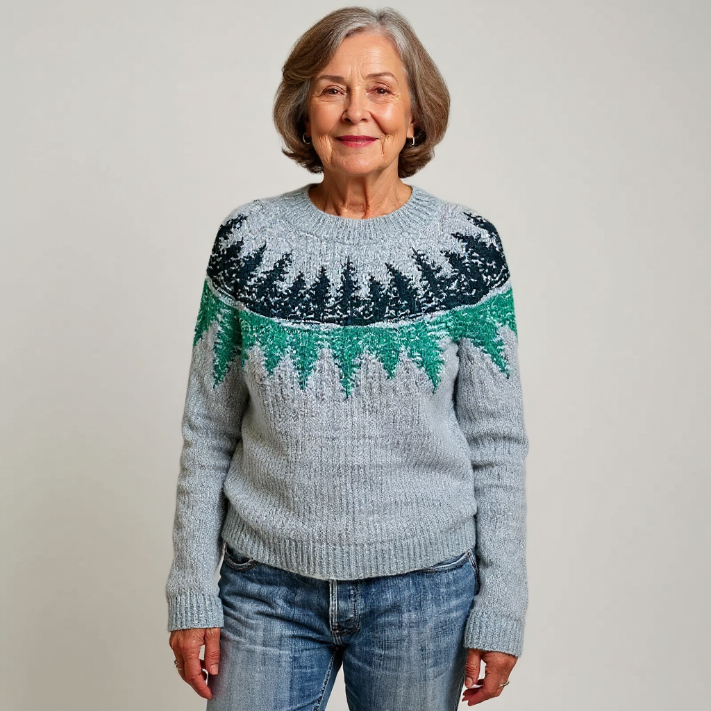 Maglione Jacquard Rétro