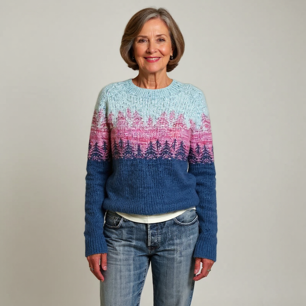 Maglione Jacquard Rétro