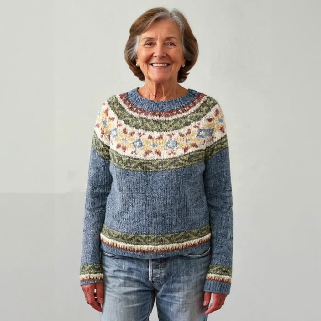 Maglione Jacquard Rétro