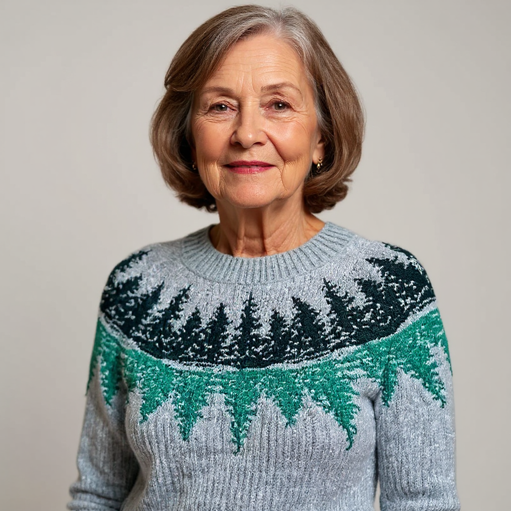 Maglione Jacquard Rétro