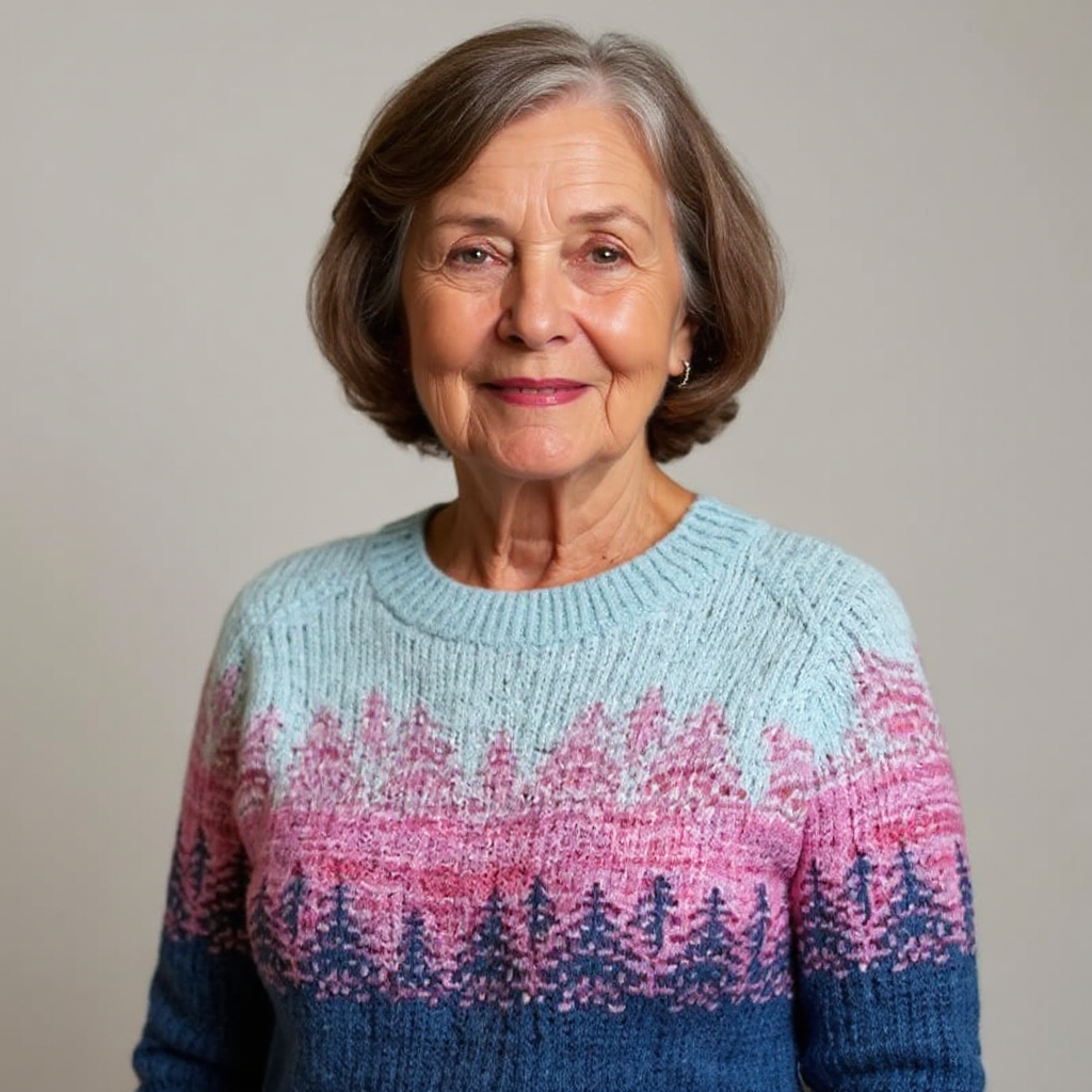 Maglione Jacquard Rétro