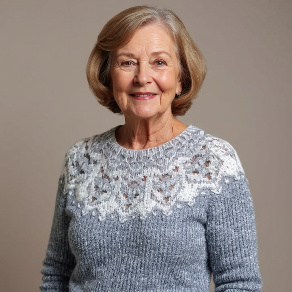 Maglione Jacquard Rétro