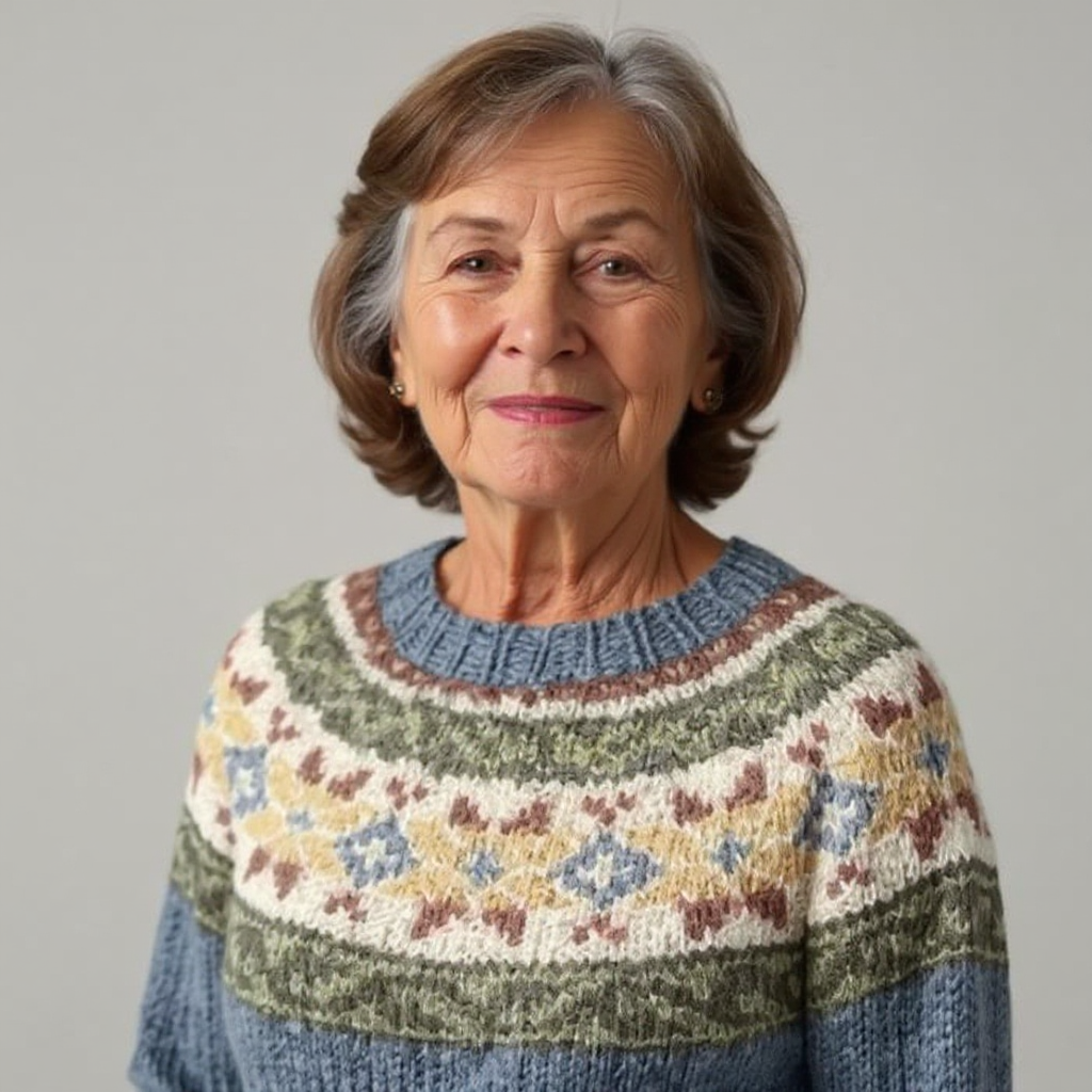 Maglione Jacquard Rétro