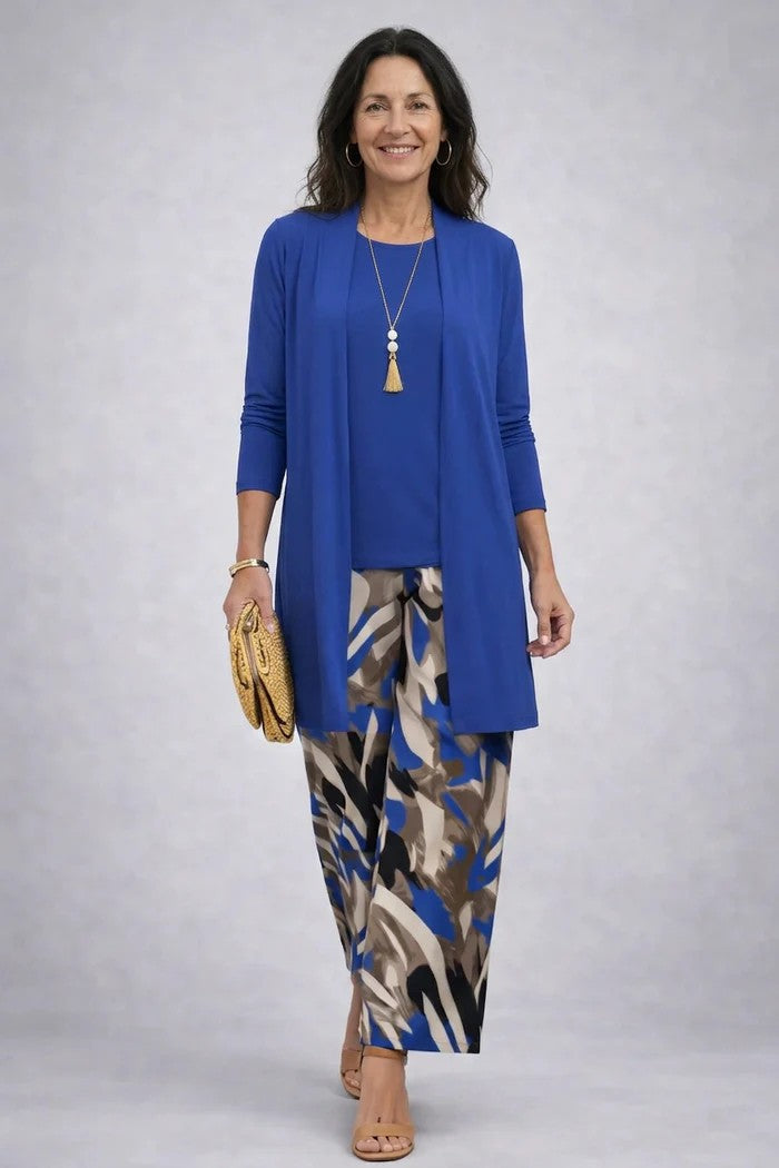 Jenilyn | Set Tre Pezzi Elegante da Donna - Blu