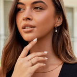 Bella - Orecchini a cerchio Pearl