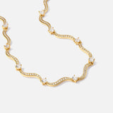 Judith – Collana dorata a forma geometrica