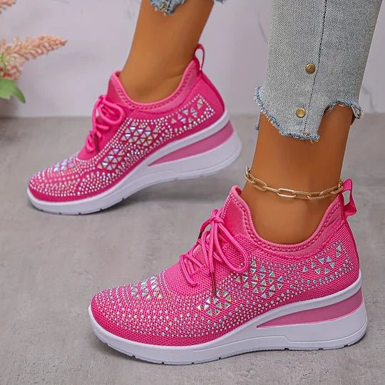 Sneakers Traforate con Zeppa