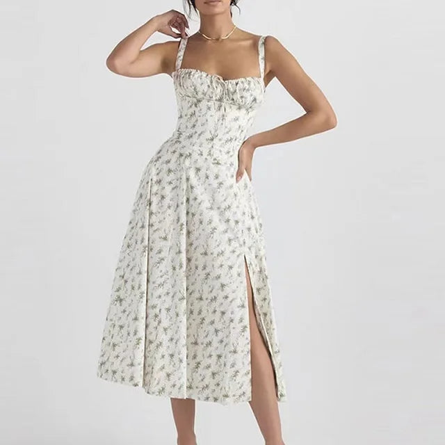 Odette - Abito estivo con gonna a tubino boho da donna