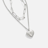 Angélique – Collana in argento con pendente quadrato