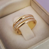 Sarah - Anello Vintage in Zirkonia Incastonata