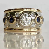 Anello Vintage in Zirconia Placcato Oro