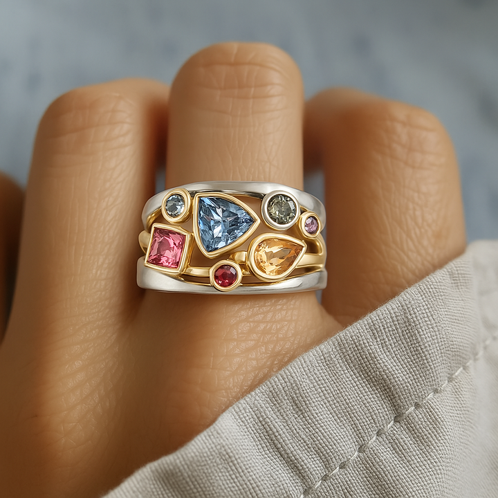 Anello Vintage Bunter Zirconia