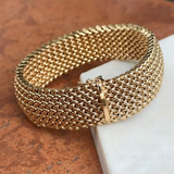Bracciale in Maglia Dorata Vintage