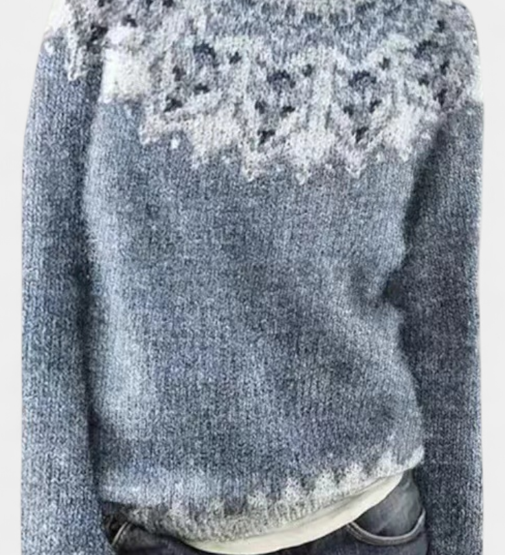 Ottavia | Maglione a Maglia con Motivo Nordico