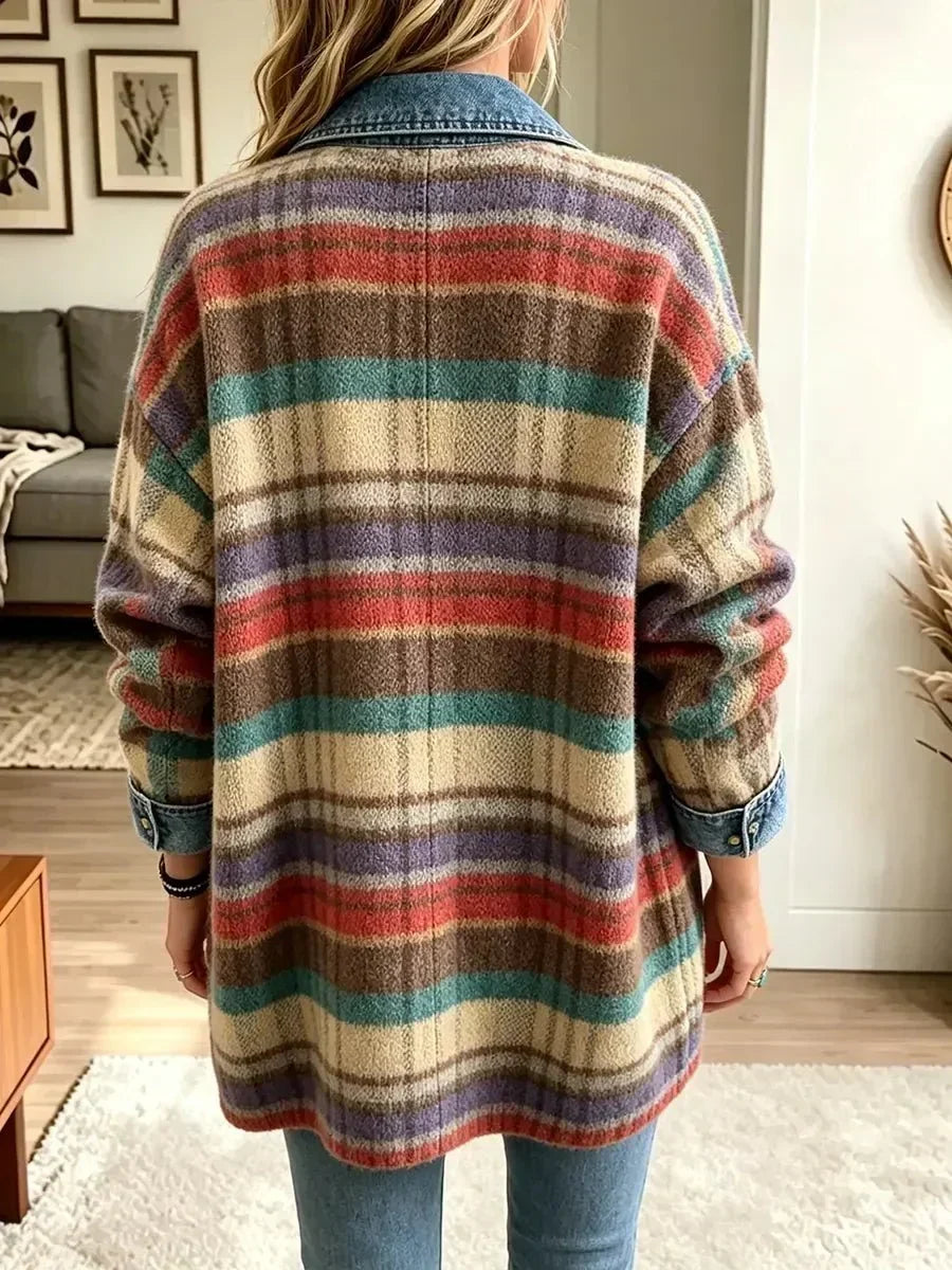 Giacca in Denim Patchwork Vintage