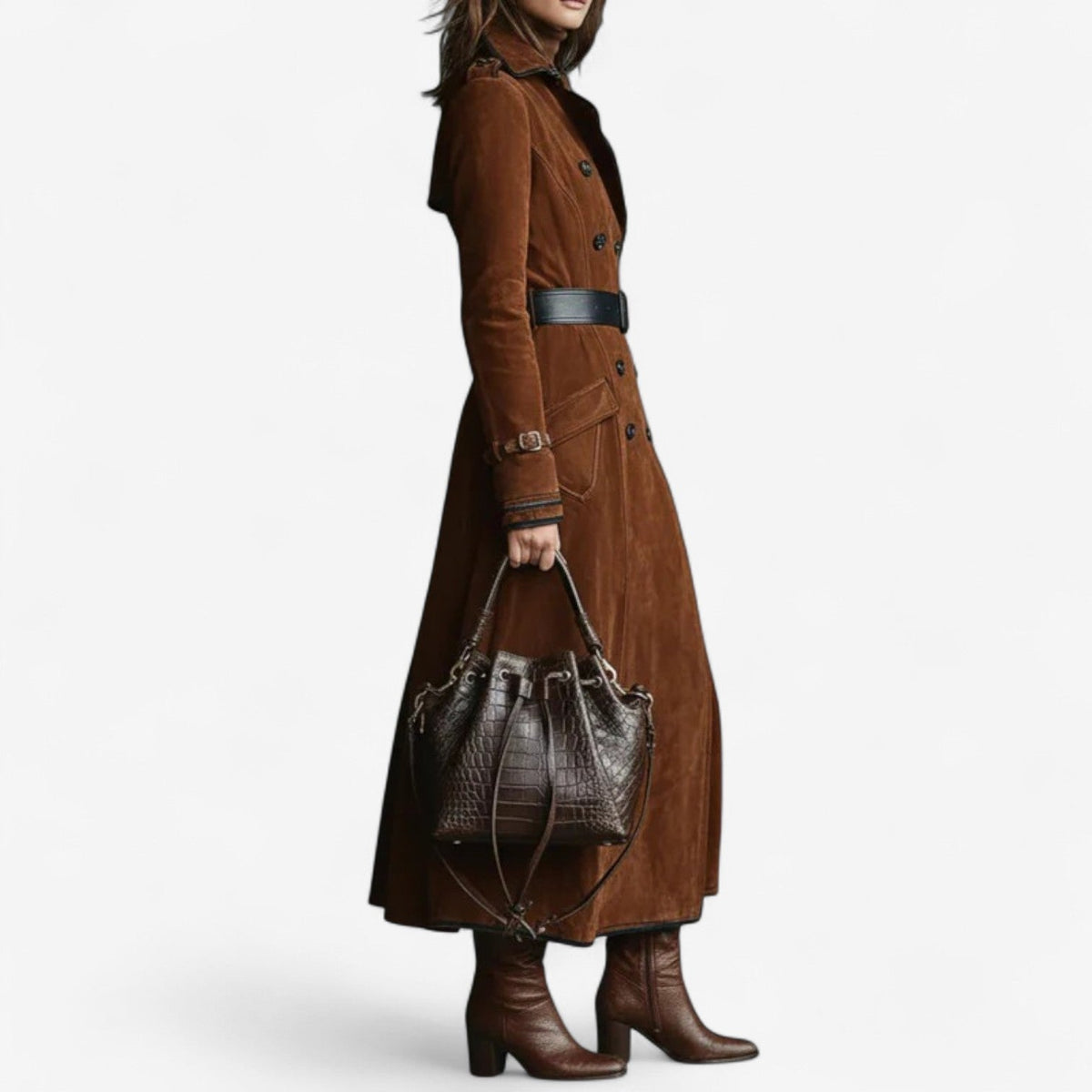 Michela - Cappotto Lungo dall'Eleganza Senza Tempo