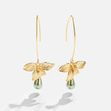 Juliane – Orecchini in oro con superficie perlacea