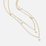Tania – Collana sovrapposta in oro con maglie moderne