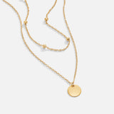 Anne-Léna – Collana a doppia catena in oro con pendente