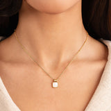 Lucia - Collana con pendente a conchiglia bianca