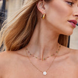 Lorena - Collana con pietre e perline primaverili