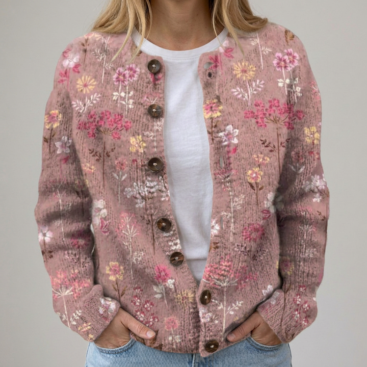 Emma | Cardigan con Piccoli Fiori